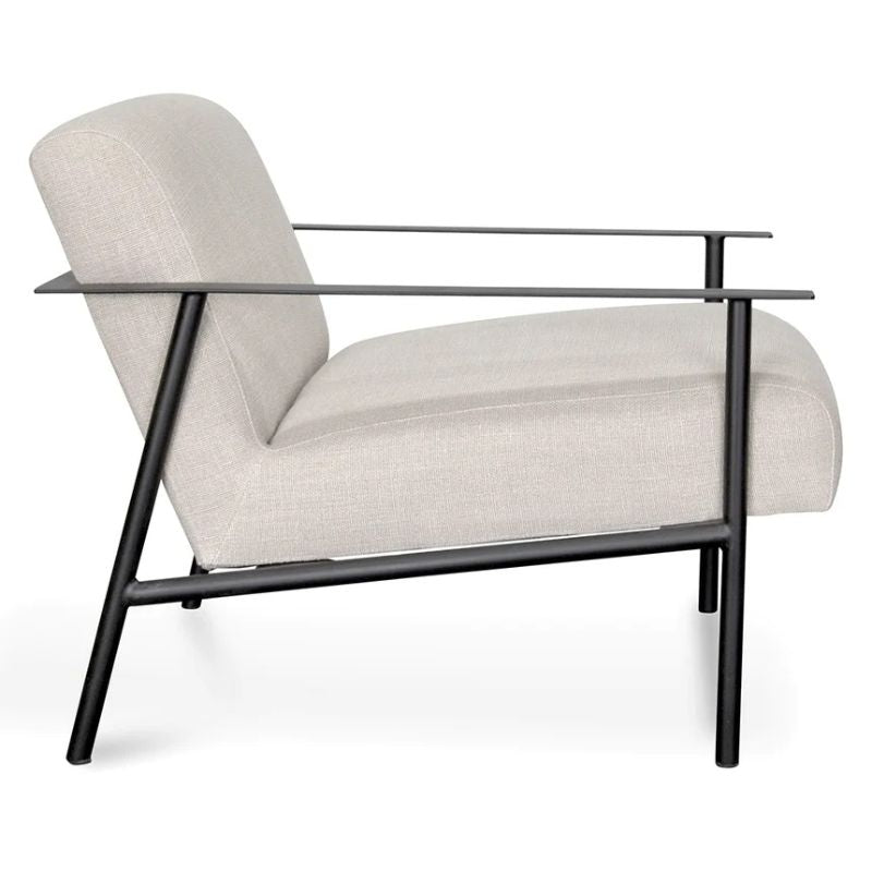Ivybrook Lounge Chair Beige Left Side VIew