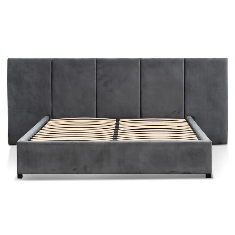 Ivyridge King Sized Bed Frame Spec Grey Open Front