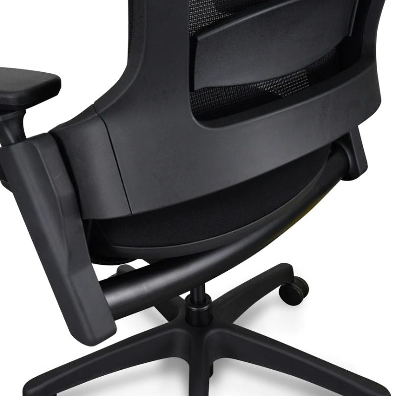 Kendalwood Ergonomic Leather Office Chair Ergonomic Leather Black Back