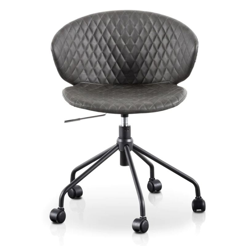 Kenmore Office Chair Charcoal With Black Base Front