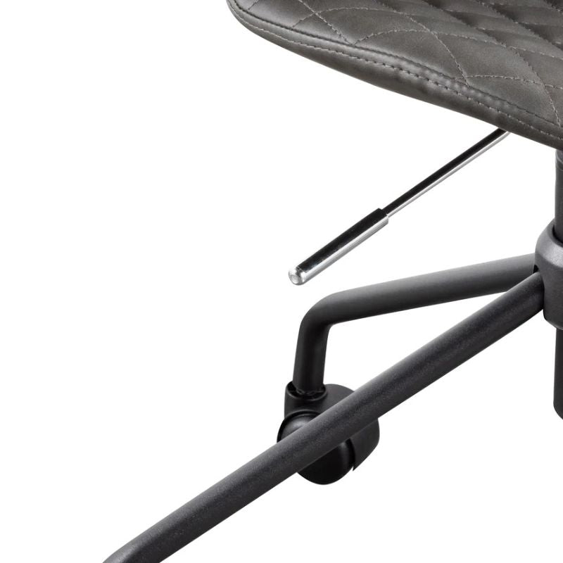 Kenmore Office Chair Charcoal With Black Base Legs