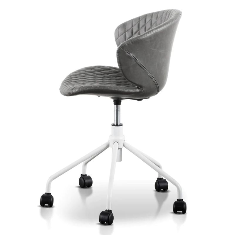 Kenmore Office Chair Charcoal With White Base Side