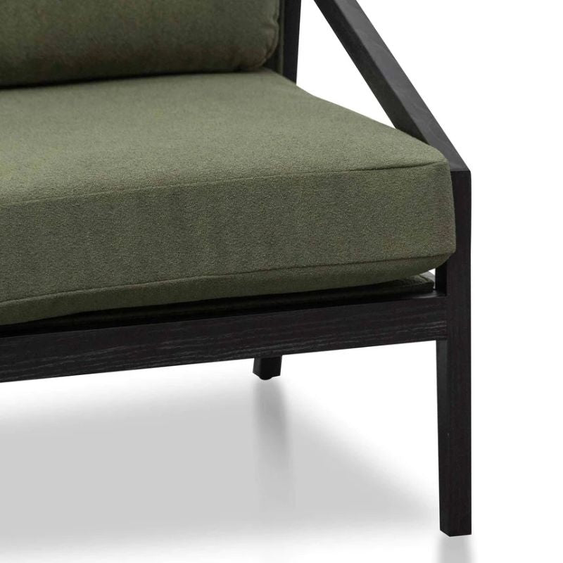 Kipling Green Fabric Lounge Chair Bottom