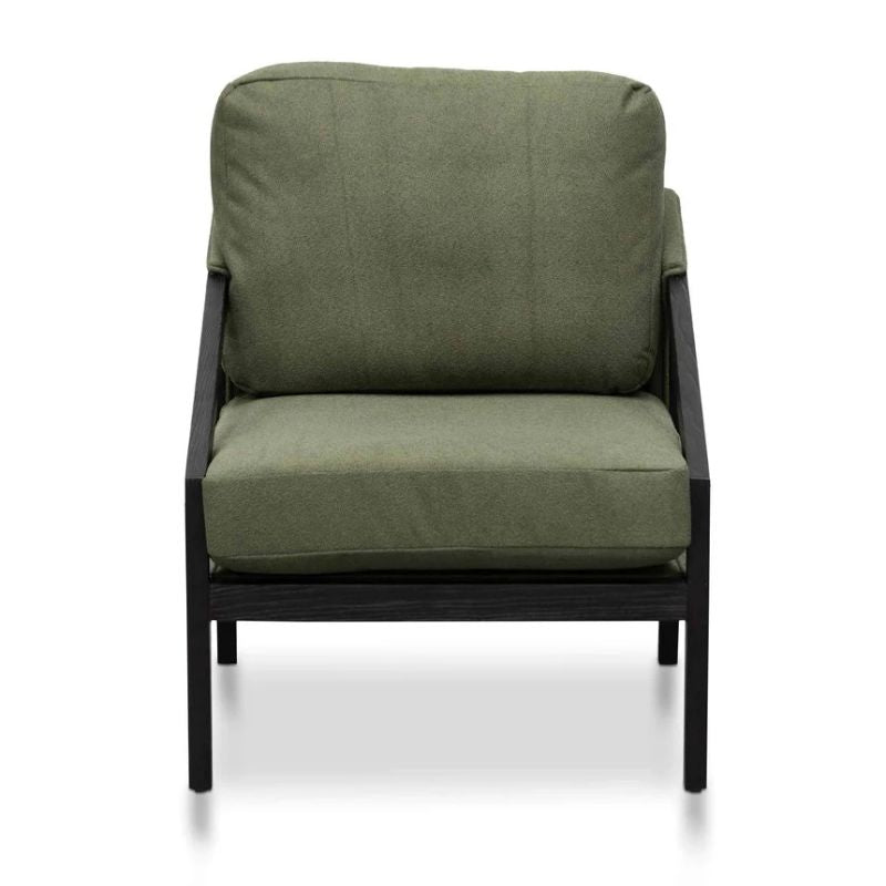 Kipling Green Fabric Lounge Chair Front