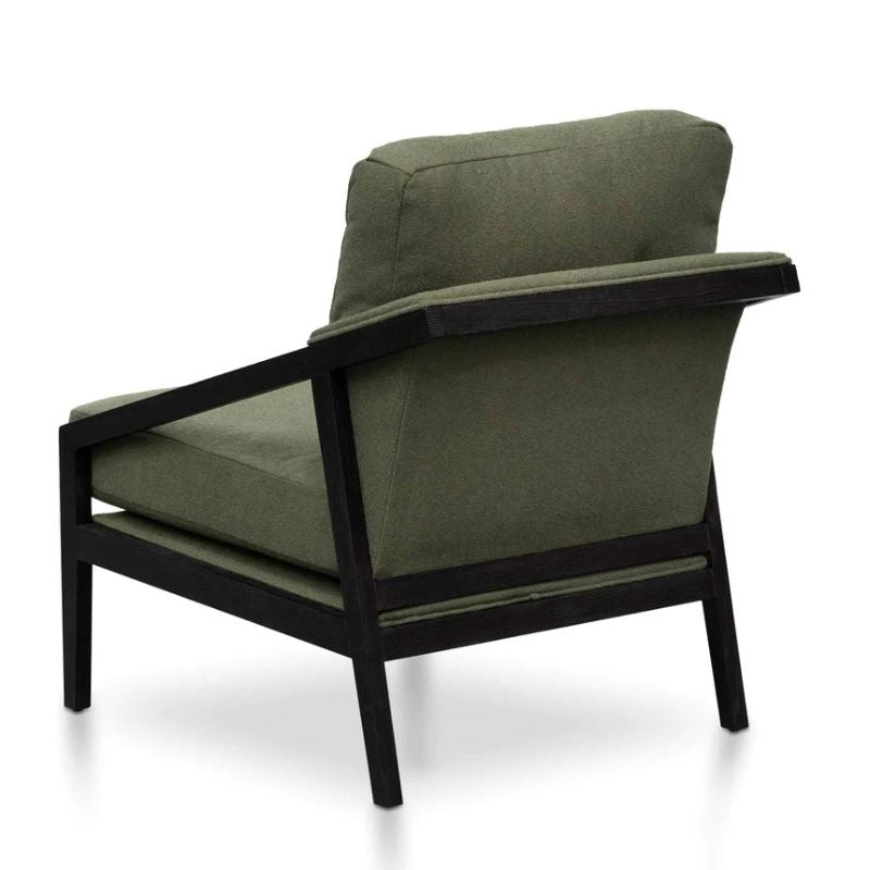 Kipling Green Fabric Lounge Chair Right Back