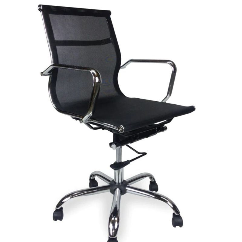 Landon Mesh Boardroom Office Chair Black Angle