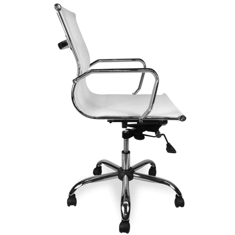 Landon Mesh Boardroom Office Chair White Angle