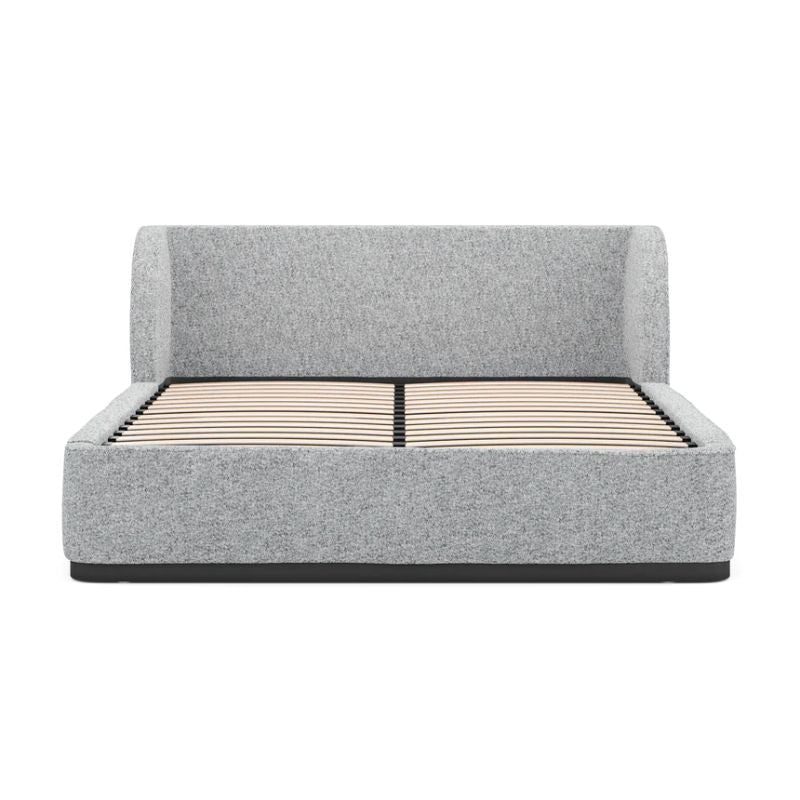 Larkford Queen Bed Frame Pepper Boucle Front
