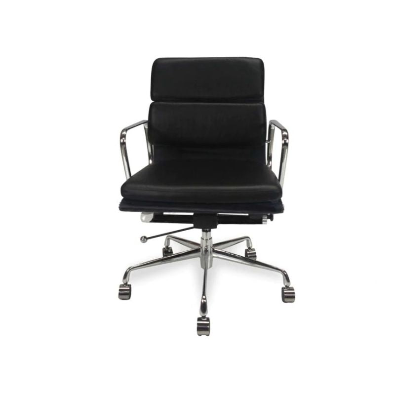 Larkspur Low Back Office Chair Black Front