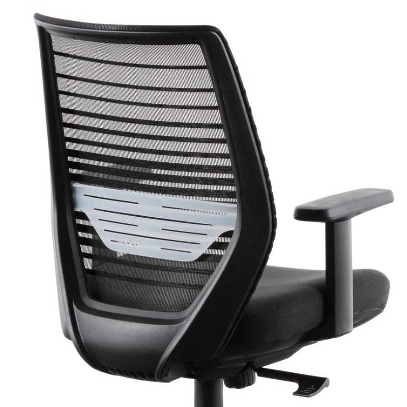 Laurelbank Office Chair Black Back Corner View