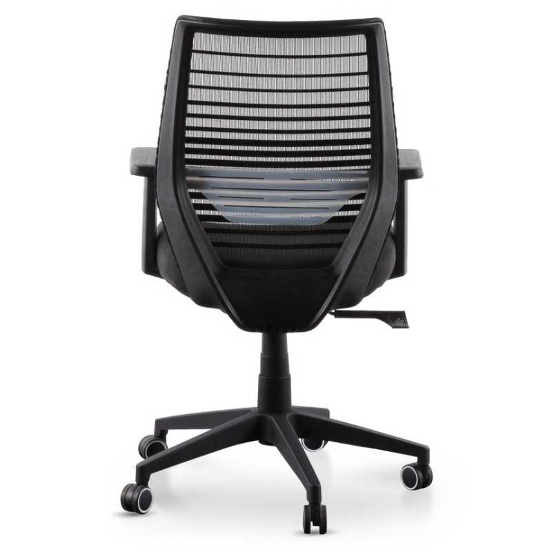 Laurelbank Office Chair Black Back Side View