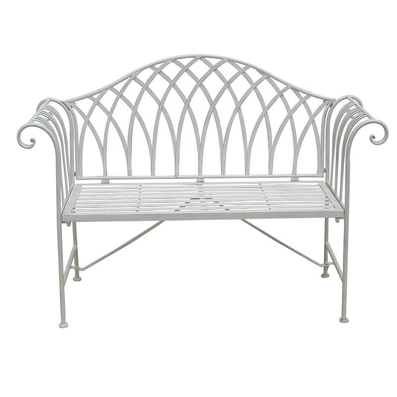 Lavinia 128CM Iron Garden Bench 2