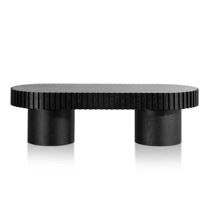 Leighton 140cm Wooden Coffee Table - Black