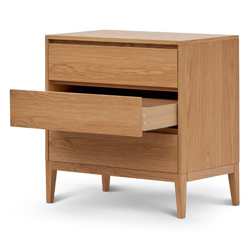Lexington 3 Drawers Dresser Natural Middle Drawer Open