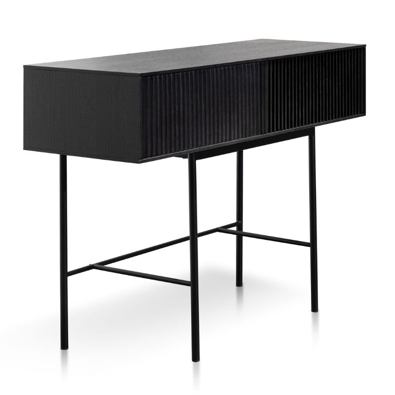 Loxley 120CM Console Table Black Angle