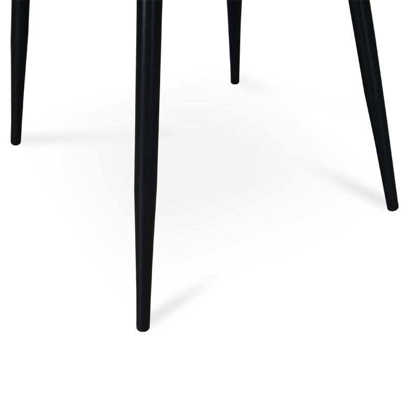 Lytton Dining Chair Set Of 2 Black PU Legs