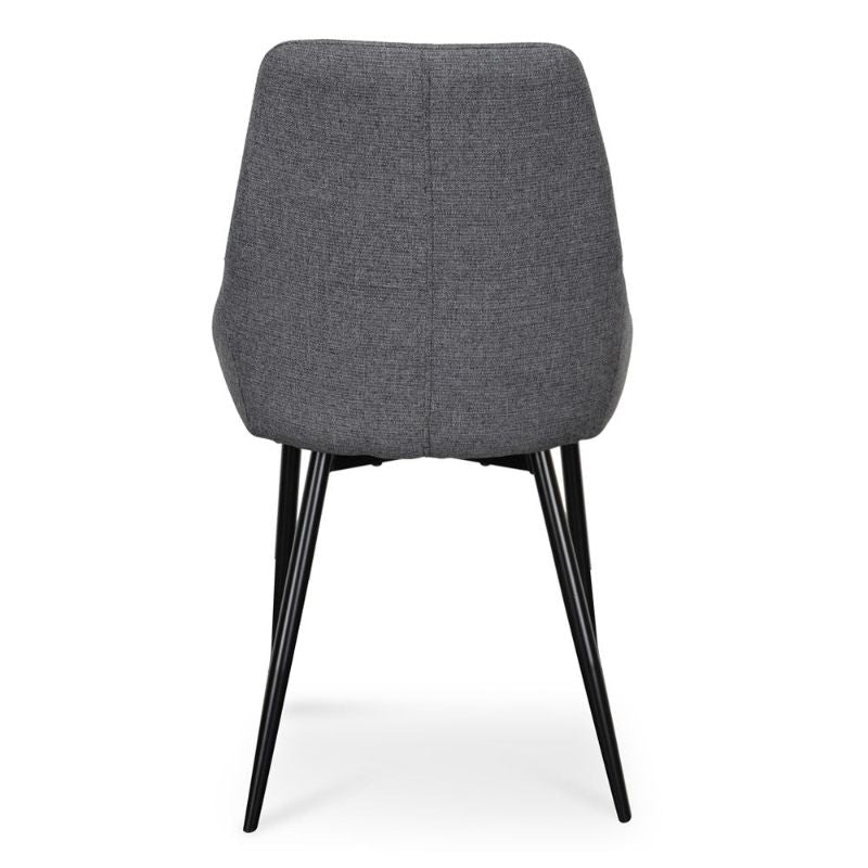 Lytton Dining Chair Set Of 2 Dark Grey Back
