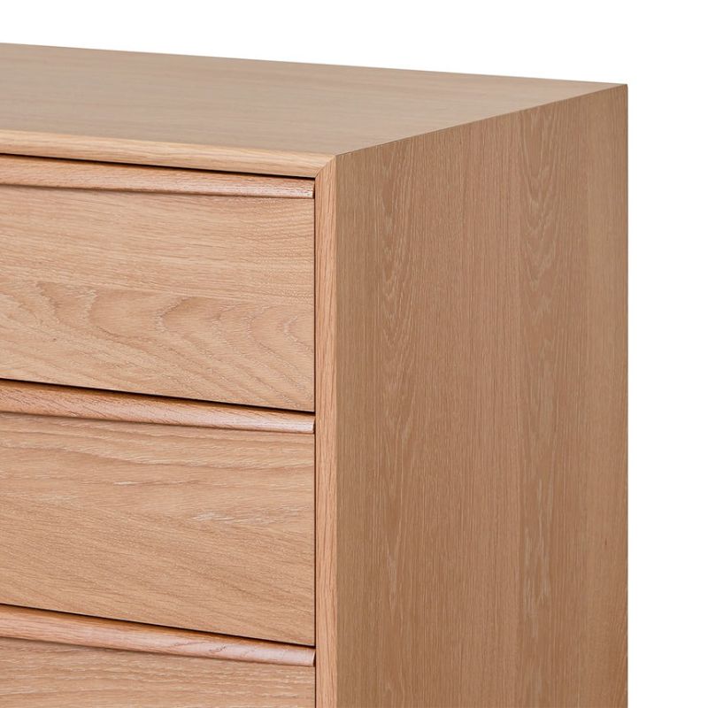 Macefield 3 Drawer Chest Natural Oak Right Side