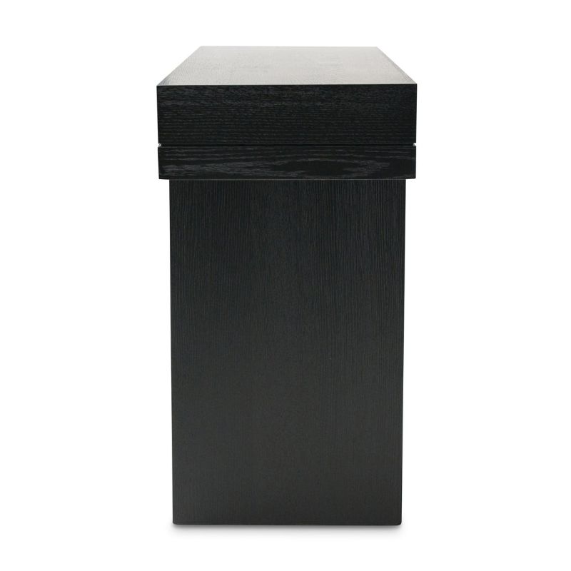 Magnolia 130CM Console Table Textured Expresso Black Side View