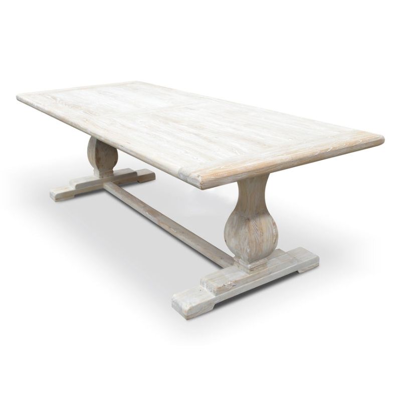 Mapleshire 198CM Dining Table White Washed