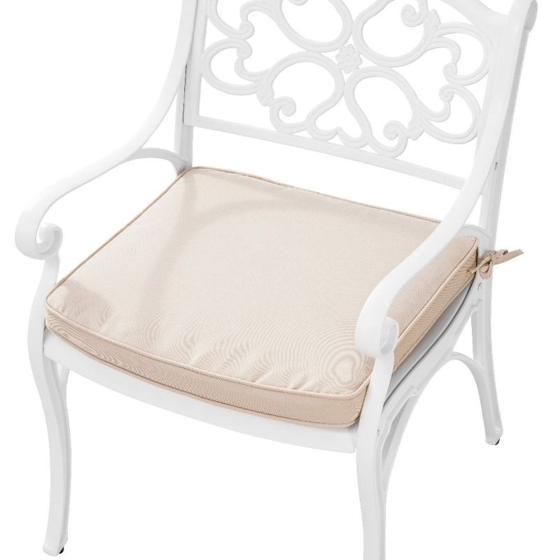 Marco Cast Aluminium Outdoor Dining Chairs Set Of 2 White Top View