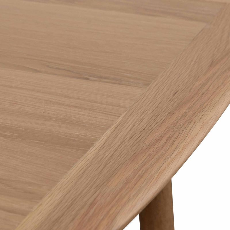 Marine Oak Fix Dining Table Extendable Top Corner