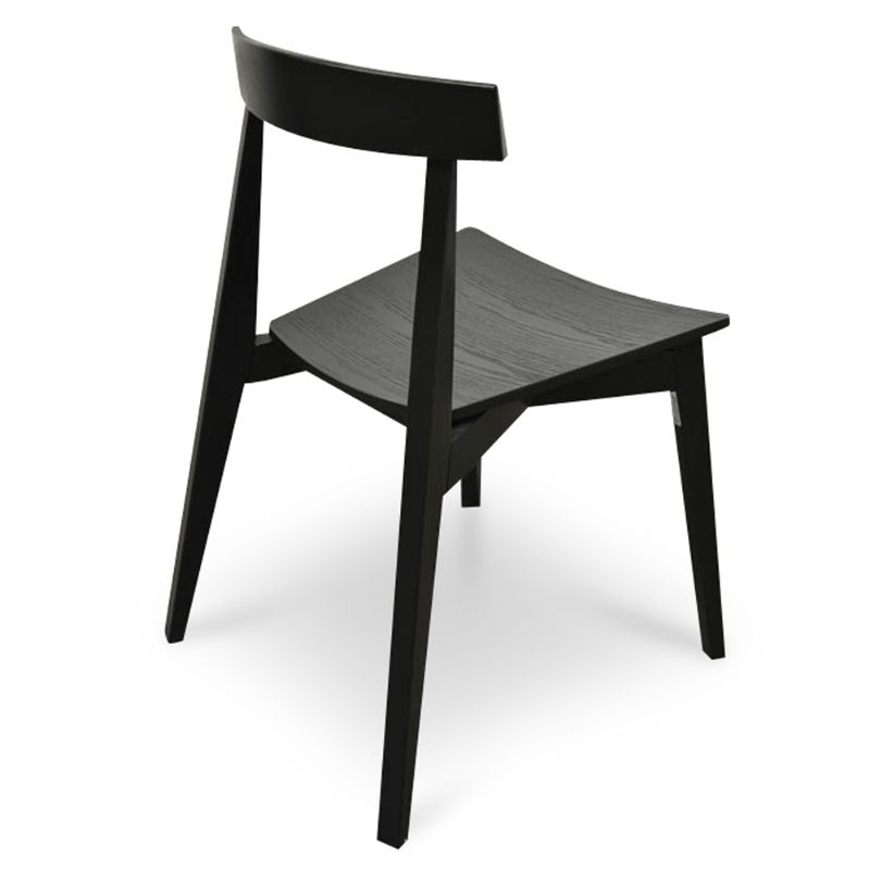 McKinley Dining Chair Black Back Angle