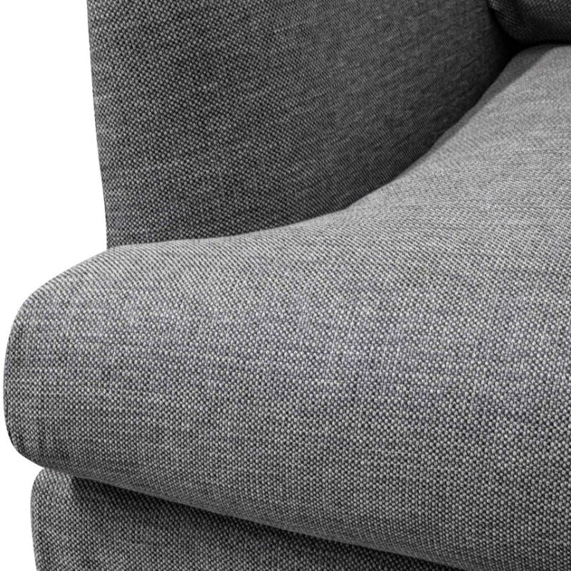 Meadowvale Fabric Left Return Modular Sofa Graphite Grey Fabric Cover View