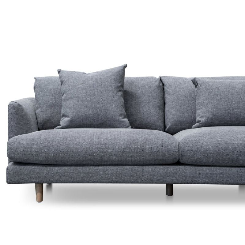 Meadowvale Fabric Right Return Modular Sofa Graphite Grey Left View