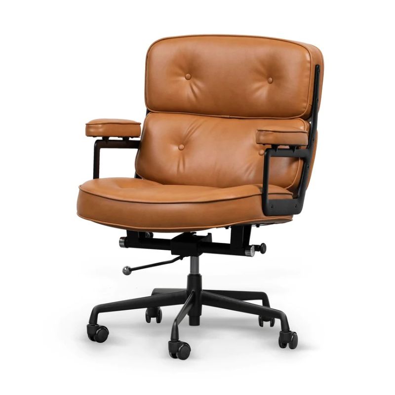 Meridian Office Chair Honey Tan Angle