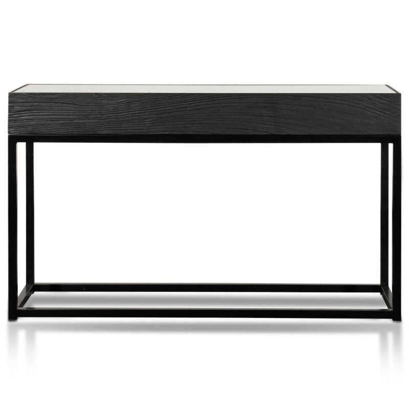 Merrifield 140CM Console Table Full Black Front View