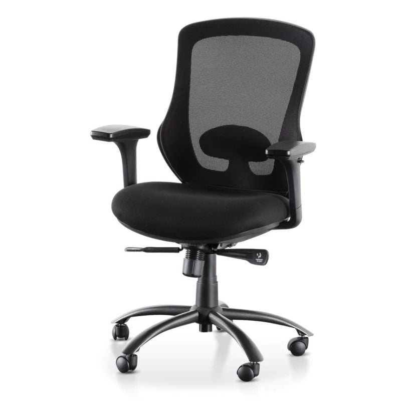 Millbrook Office Chair Full Black Angle