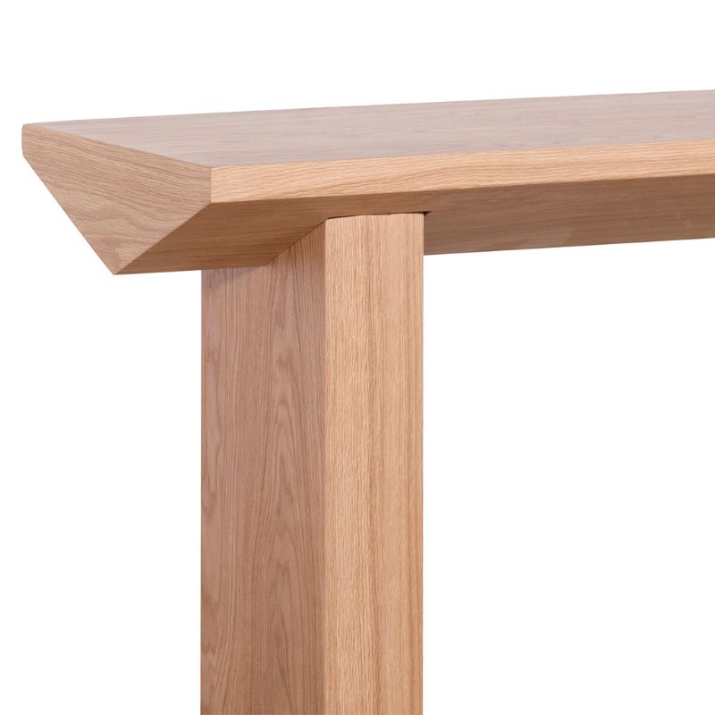 Millstone 140CM Oak Console Table Natural Left Side View