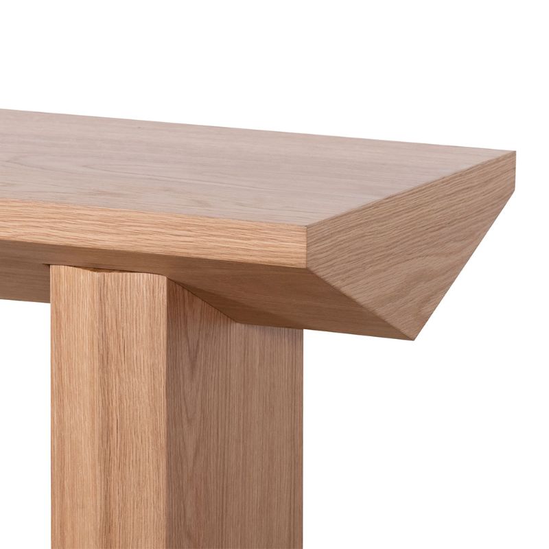 Millstone 140CM Oak Console Table Natural Right Side View