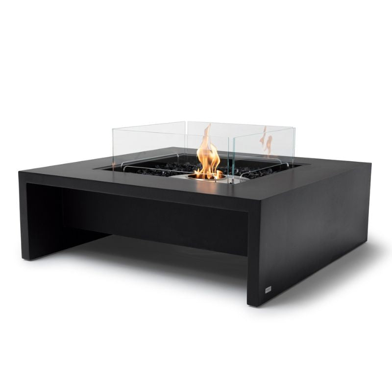 Mojito 40 Ethanol Fire Pit Table Graphite 45 Angle View