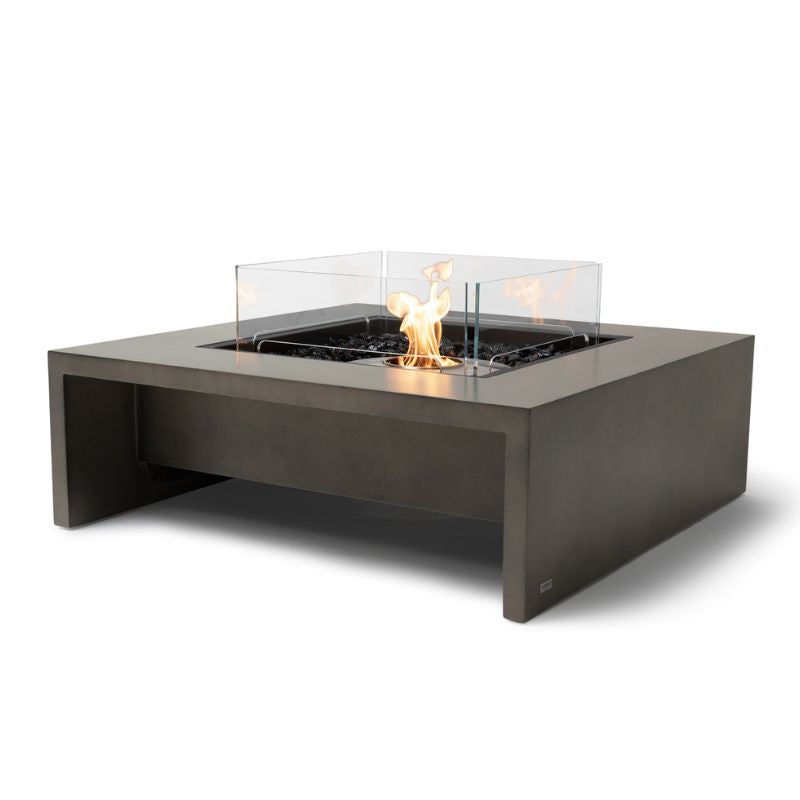 Mojito 40 Ethanol Fire Pit Table Natural 45 Angle View