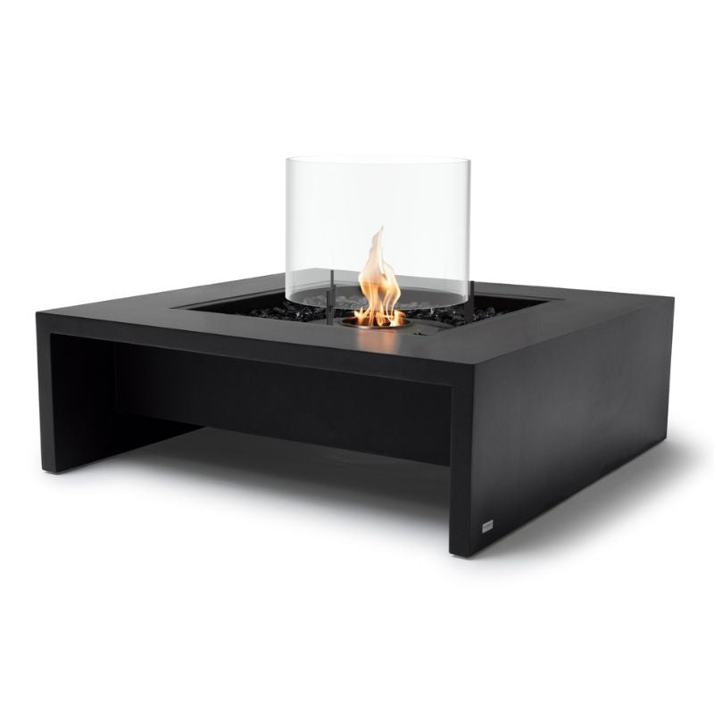 Mojito 40 Ethanol Fire Pit Tables Graphite 45 Angle View