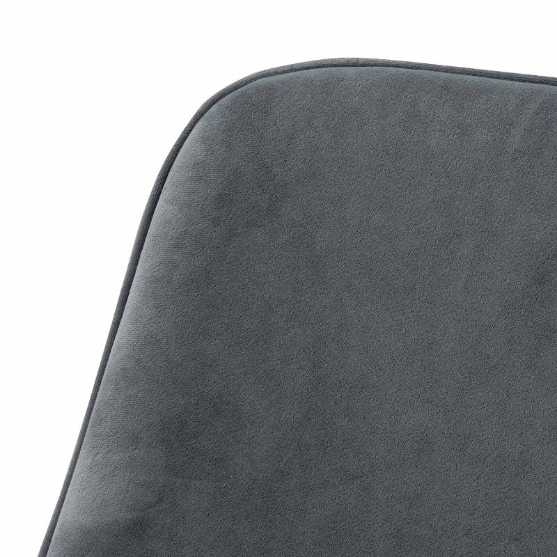Morrison Velvet Dining Chair Grey Backrest