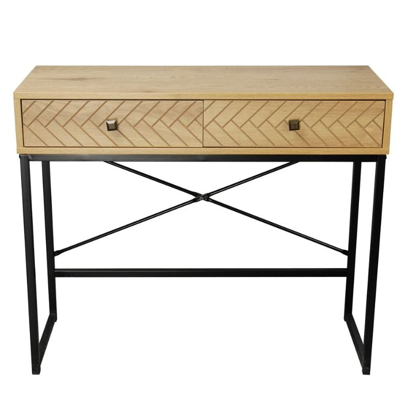 Myriam 90cm Herringbone Console Table Outdoor Living Essentials