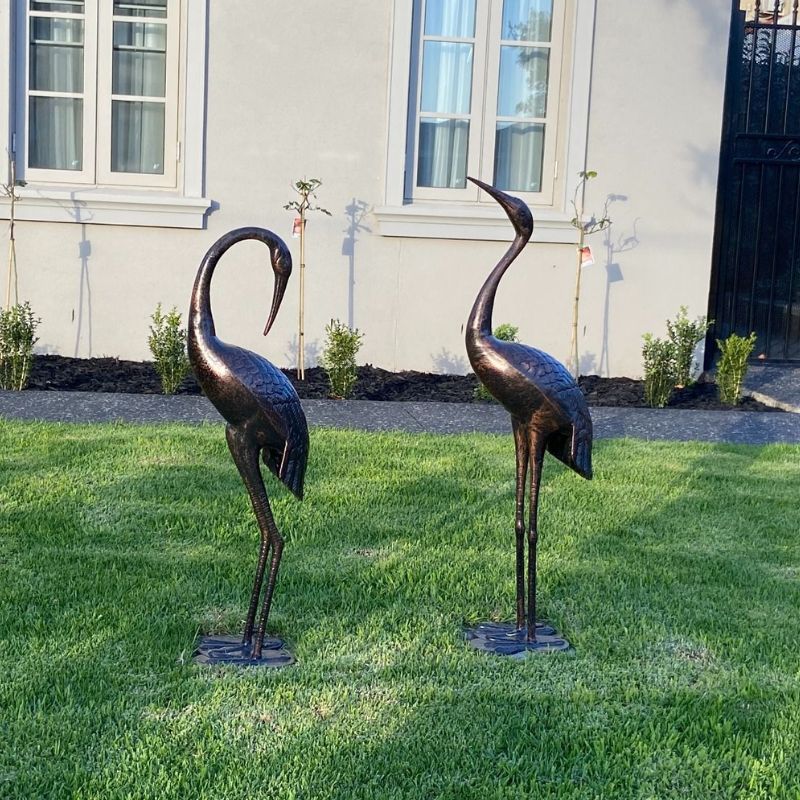 Niles And Frasier Cranes Cast Aluminium Set Of 2 Style