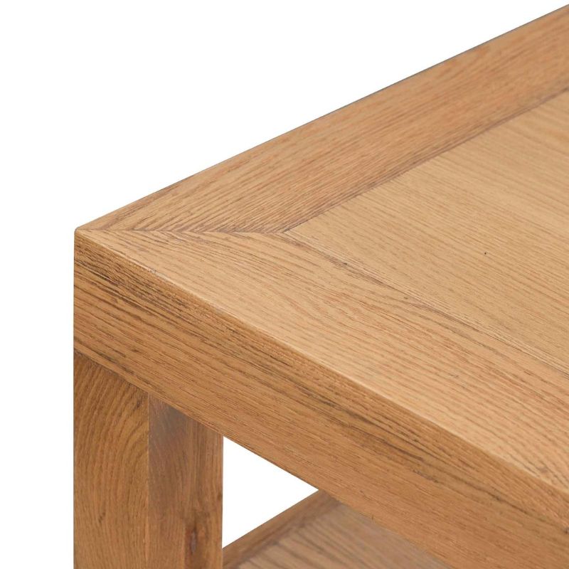 Normandy 140CM Wooden Coffee Table Natural Top View