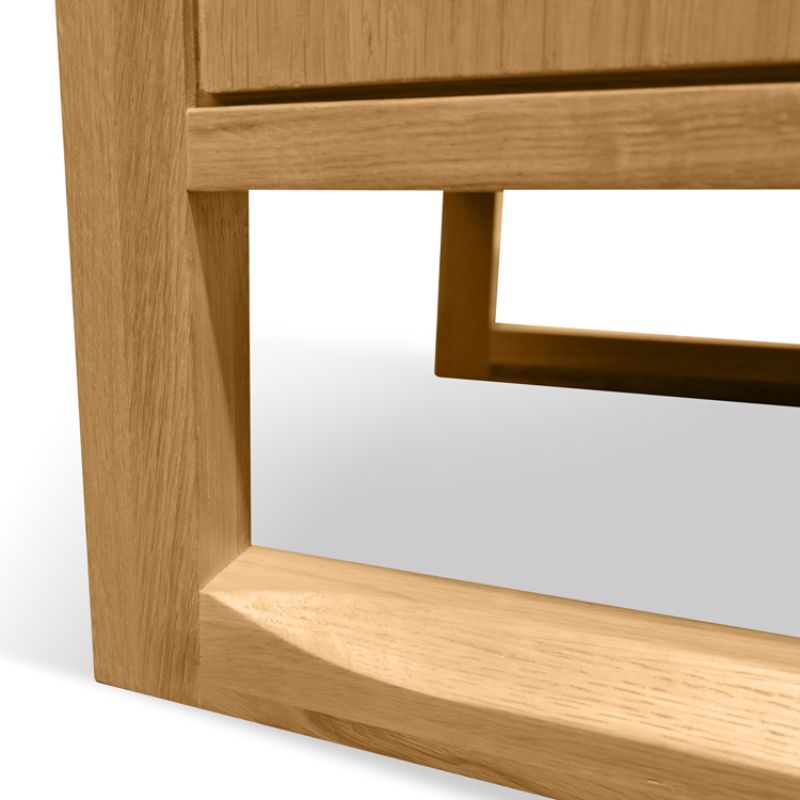 Norwood 2 Drawer Wooden Bedside Table Frame
