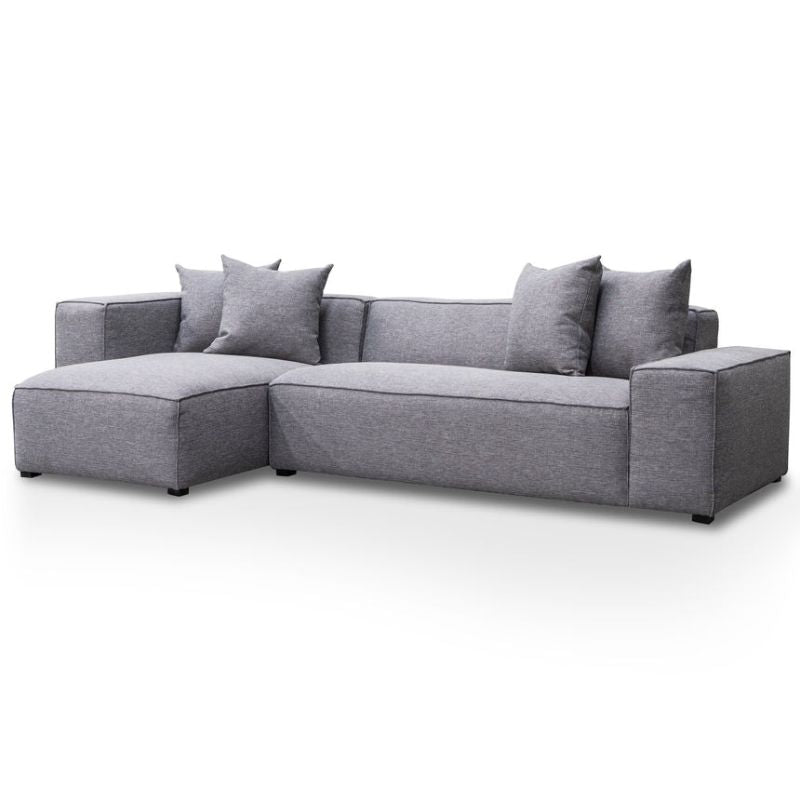Oakhaven 3 Seater Left Chaise Sofa Graphite Grey
