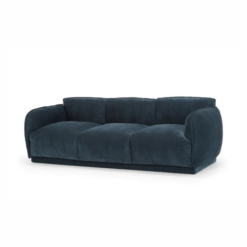 Oldfield 3 Seater Fabric Sofa Dusty Blue Angle