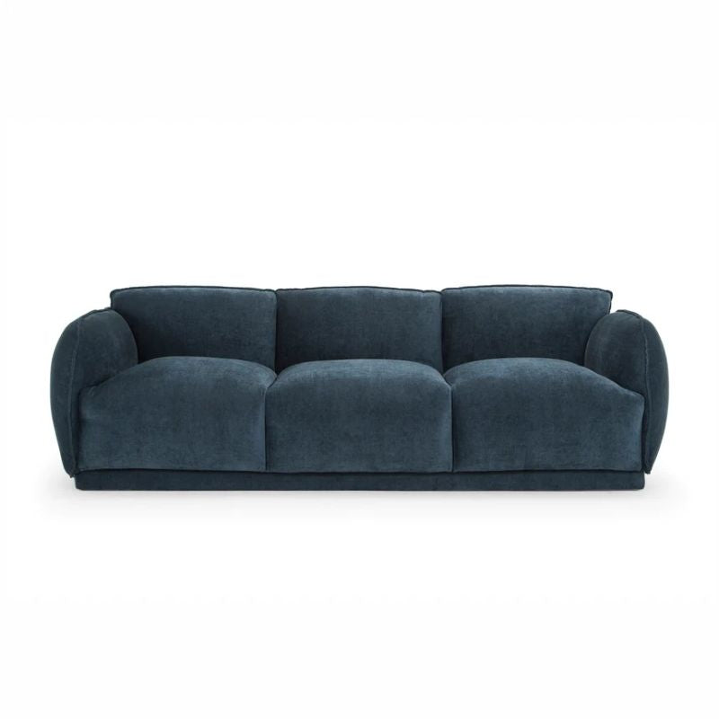 Oldfield 3 Seater Fabric Sofa Dusty Blue Full View