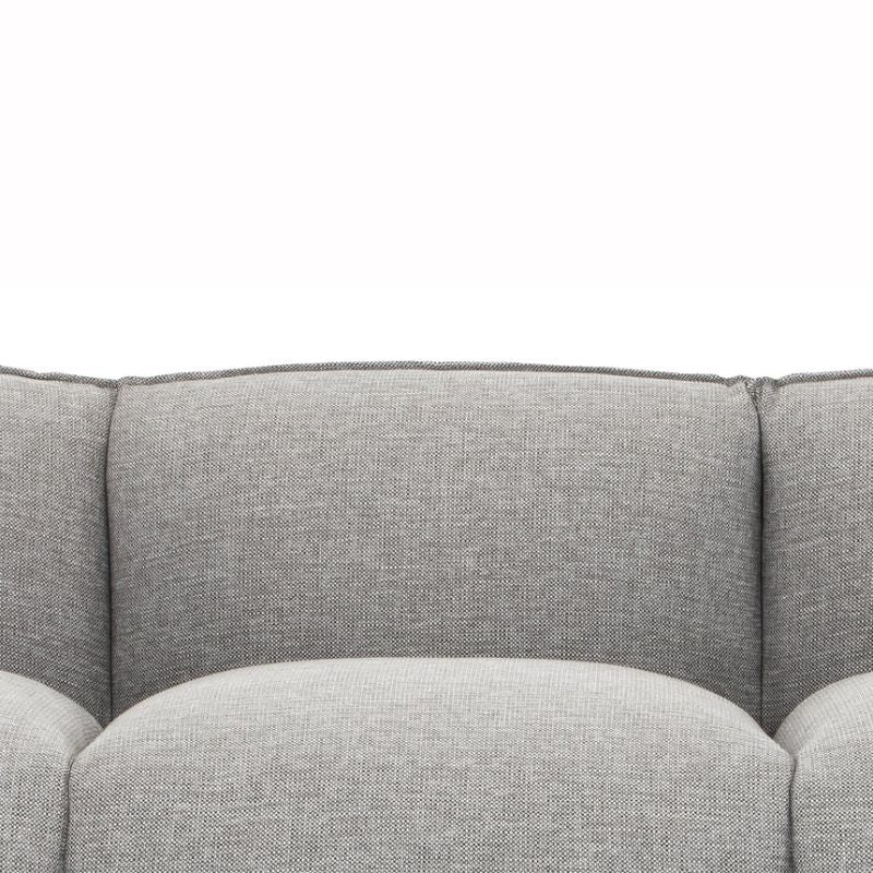 Oldfield 3 Seater Fabric Sofa Graphite Grey Close