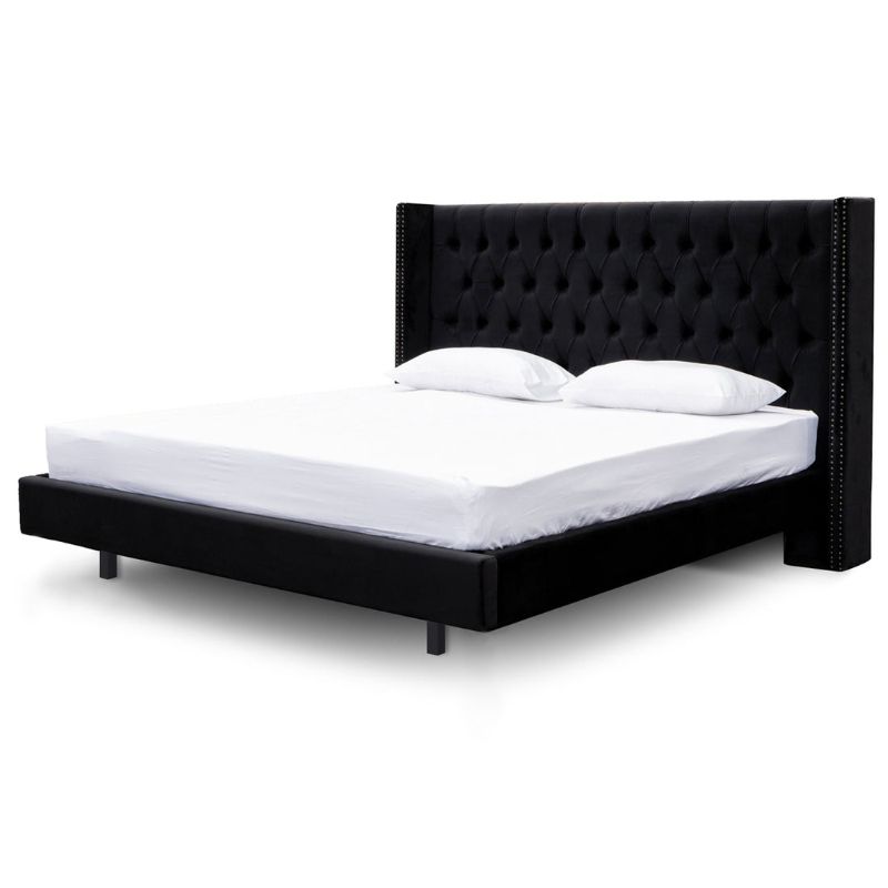 Olmewood King Bed Frame Black