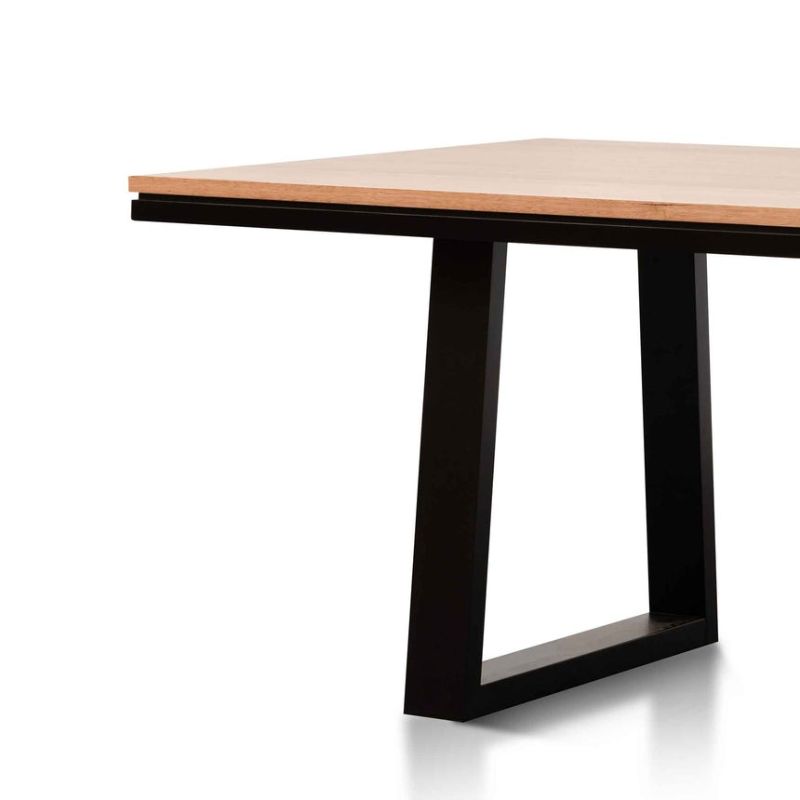 Orchardview 240CM Dining Table Messmate Natural Side View