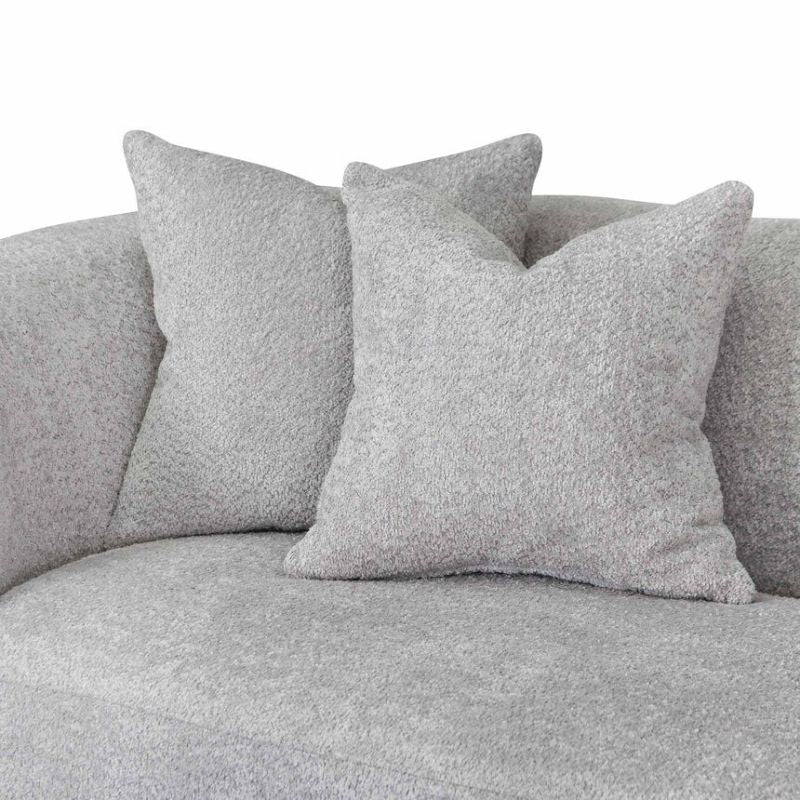 Osbourne 4 Seater Sofa Light Grey Fleece Foam View