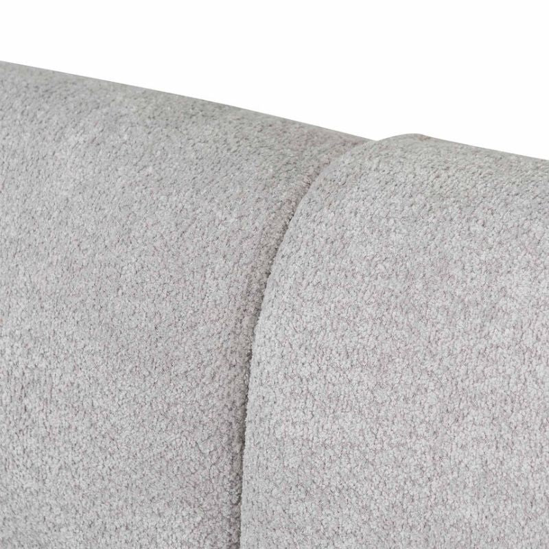 Osbourne 4 Seater Sofa Light Grey Fleece Top View
